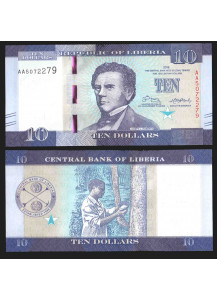 LIBERIA 10 Dollars 2016 Fior di Stampa